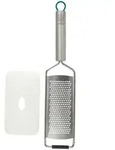 Chefkoch+Fackelmann Reibe M&uuml;nchen, Grau, Gr&uuml;n, Silber, Metall, 7.5x31.5 cm,