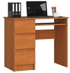 Akord Schreibtisch, Erle, Holzwerkstoff, Nachbildung, Holz Optik, 1 F&auml;cher, 3