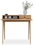 Idimex Schreibtisch, Braun, Holz, Holz, Kiefer, Vintage, Rechteckig, 100x86x54 cm,