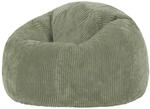 icon Sitzsack, Salbeigr&uuml;n, Textil, 200 L, 1-Sitzer, Rund, 85x50x85 cm,...