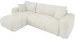 Mirjan24 Ecksofa, Creme, Kunststoff, 5-Sitzer, L-Form,L-Form, 244x145 cm,...