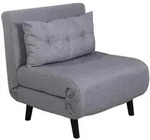 Livetastic Schlafsessel, Schwarz, Grau, Textil, Metall, 70x88x80 cm, Wohnzimmer,