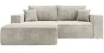 Selsey Ecksofa, Taupe, Textil, 3-Sitzer, Ottomane links, L-Form,L-Form, 240x167...