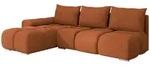 Mirjan24 Ecksofa, Bronze, Kunststoff, 5-Sitzer, Ottomane links,L-Form, 270x183...