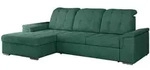 Ecksofa, Gr&uuml;n, Metall, 4-Sitzer, L-Form,L-Form, 256x160 cm, Oeko-Tex&reg;, Wohnzimmer,