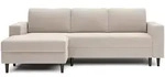Selsey Ecksofa, Creme, Holz, L-Form, Ottomane links, 230x143 cm, Wohnzimmer, Sofas &