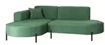 Fun M&ouml;bel Ecksofa, Gr&uuml;n, Textil, Ottomane links, 236x165 cm, Wohnzimmer, Sofas &