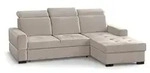 Beautysofa Eckschlafsofa, Beige, Textil, L-Form,L-Form, 245x185 cm, Wohnzimmer,...