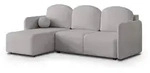Masseno Ecksofa, Hellgrau, Holz, 3-Sitzer, L-Form,L-Form, 230x143 cm,...