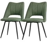 Ml-Design Esszimmerst&uuml;hle, Gr&uuml;n, Textil, 2-Sitzer, 57x89x53 cm, Esszimmer, St&uuml;hle,
