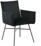 Livetastic Stuhl, Schwarz, Textil, F&uuml;llung: Schaumstoffflocken, rund, 57x87x60 cm,