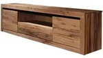 Massivmoebel24 Tv-Board, Natur, Holz, Echtholz,Wildeiche, 1 Schubladen, Rechteckig,