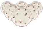 Villeroy & Boch Fr&uuml;hst&uuml;cksuntertassen, Wei&szlig;, Keramik, Kaffee & Tee, Tassen,