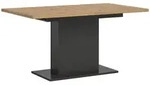 Inn.Furn Esstisch, Eiche Artisan, Grau, Holzwerkstoff, Nachbildung,Eiche, Uni, Holz