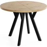 WFL Group Esstisch, Eiche Artisan, Holz, 14-Sitzer, Rund,Rund, 300x77x100 cm,