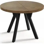 WFL Group Esstisch, Alteiche, Holz, 9-Sitzer, Rund,Rund, 170x76x90 cm,...