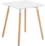 CLP Konsolentisch, Wei&szlig;, Holz, 60x70x60 cm, Wohnzimmer, Wohnzimmertische,