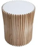 MCW Beistelltisch, Hellbraun, Holz, Tanne, 51x61x51 cm, Wohnzimmer, Wohnzimmertische,