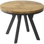 WFL Group Esstisch, Eiche, Holz, 8-Sitzer, Rund,Rund, 150x76x100 cm, Esszimmer,