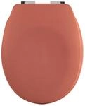 Spirella Wc-Sitz, Terracotta, Kunststoff, 37x5 cm, Deckel mit Absenkautomatik,