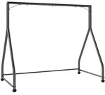 Outsunny H&auml;ngebank-Gestell, Schwarz, Metall, 3-Sitzer, A-Form, 117x175x210 cm,