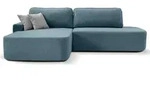 Beautysofa Eckschlafsofa, Blau, Textil, L-Form,L-Form, 269x171 cm, Wohnzimmer,...