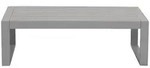 Vente-Unique Gartenbeistelltisch, Taupe, Metall, Uni, Rechteckig, 110x35.5x61.2...