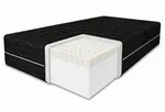 Marpur Latexmatratze, Schwarz, Textil, H3, 90x200 cm, Oeko-Tex&reg; Standard 100,