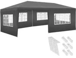 tectake Pavillon, Grau, Kunststoff, Rechteckig, 300x250x600 cm, Sonnenschutz &