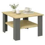 Livetastic Couchtisch, Anthrazit, Honigeiche, Holzwerkstoff, rechteckig, eckig,