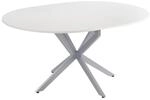 Vicco Esstisch, Wei&szlig;, Grau, Holzwerkstoff, Rund, 120x76.5x120 cm, Esszimmer, Tische,