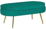 Livetastic Hocker, Gr&uuml;n, Metall, oval, 99x40x44 cm, Wohnzimmer, Hocker, Sitzhocker