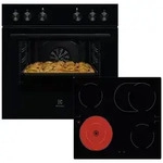 Electrolux HERDSET Schwarz, Edelstahl 59.4x59.0x56.0 cm,...