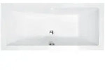 bad land Badewanne, Wei&szlig;, Kunststoff, 80x55.5x180 cm, Badezimmer, Baden &...