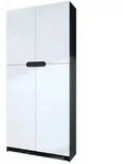 Vladon B&uuml;roschrank, Wei&szlig;, Holzwerkstoff, 82x184x37 cm, Arbeitszimmer,