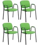CLP Besucherstuhl, Gr&uuml;n, Metall, 53x79x55 cm, Arbeitszimmer, Besucherst&uuml;hle