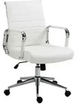 Svita Schreibtischstuhl, Wei&szlig;, Metall, 1-Sitzer, 56x103x64 cm, Arbeitszimmer,