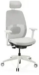 Mid.you Drehstuhl, Grau, Wei&szlig;, Kunststoff, Drehkreuz, 71x131x66 cm, Arbeitszimmer,