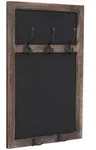 MCW Wandgarderobe, Dunkelbraun, Holz, Paulownia, 34x55x7 cm, Garderobe,