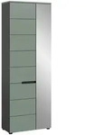 Livetastic Garderobenschrank, Kunststoff, 4 F&auml;cher, 65x190x37 cm, FSC Mix,