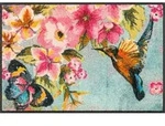 wash+dry Fussmatte Bloomibri, Mehrfarbig, Textil, Vogel, rechteckig, 50x75 cm,