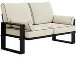 MKS Loungesofa, Beige, Textil, 2-Sitzer, 150x90x87 cm, Loungem&ouml;bel,...