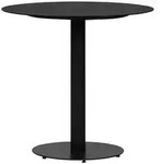 ebuy24 Gartentisch, Schwarz, Holzwerkstoff, 70x72x70 cm, Gartenm&ouml;bel,...