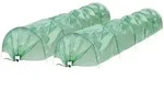 ECD-Germany Folientunnel, Gr&uuml;n, Kunststoff, 55x35x300 cm, Gartenzubeh&ouml;r,