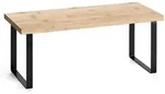 Zeller Present Regal, Natur, Schwarz, Holz, Metall, Bambus, 36x15.5x15.5 cm,