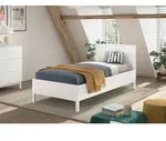 Vipack Bett, Wei&szlig;, Holz, Kiefer, teilmassiv, 90x200 cm, Schlafzimmer, Betten,