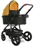 Lorelli Kombikinderwagen, Gelb, Metall, 60x118x106 cm, unisex, Federung, Baby on