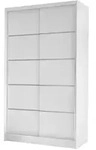 Mirjan24 Schwebet&uuml;renschrank, Wei&szlig;, Holzwerkstoff, 4 F&auml;cher, Rechteckig,