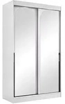 Mirjan24 Schiebet&uuml;renschrank, Wei&szlig;, Schwarz, Kunststoff, 5 F&auml;cher,...