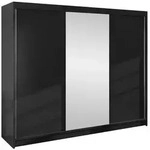 Mirjan24 Schwebet&uuml;renschrank, Schwarz, Holzwerkstoff, 9 F&auml;cher, Rechteckig,